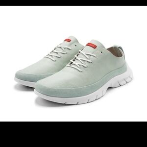 Savale' men's shoes pale aqua leather lace up Pascal size 9.5